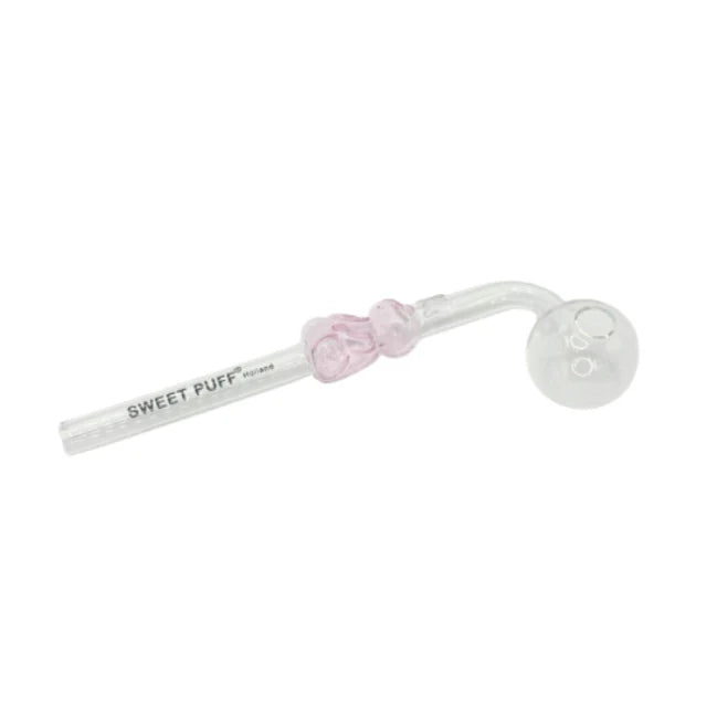 Bunny Sweet Puff Glass Pipe 14cm Pink