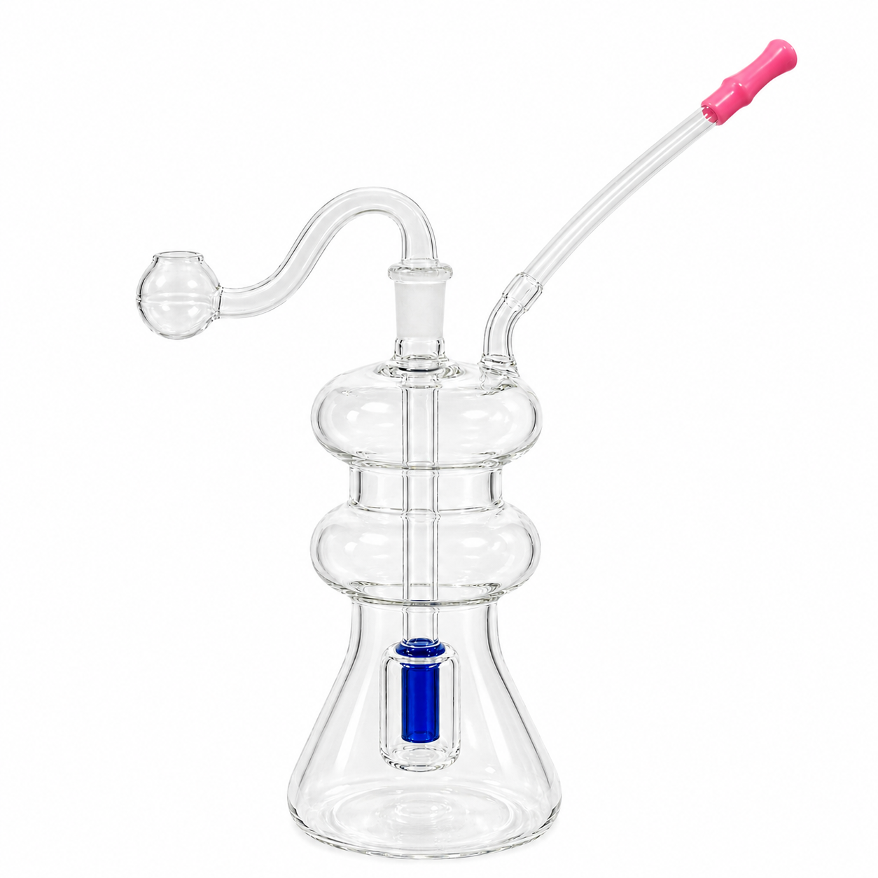 Glass Filter Bubbler Water Pipe 12cm