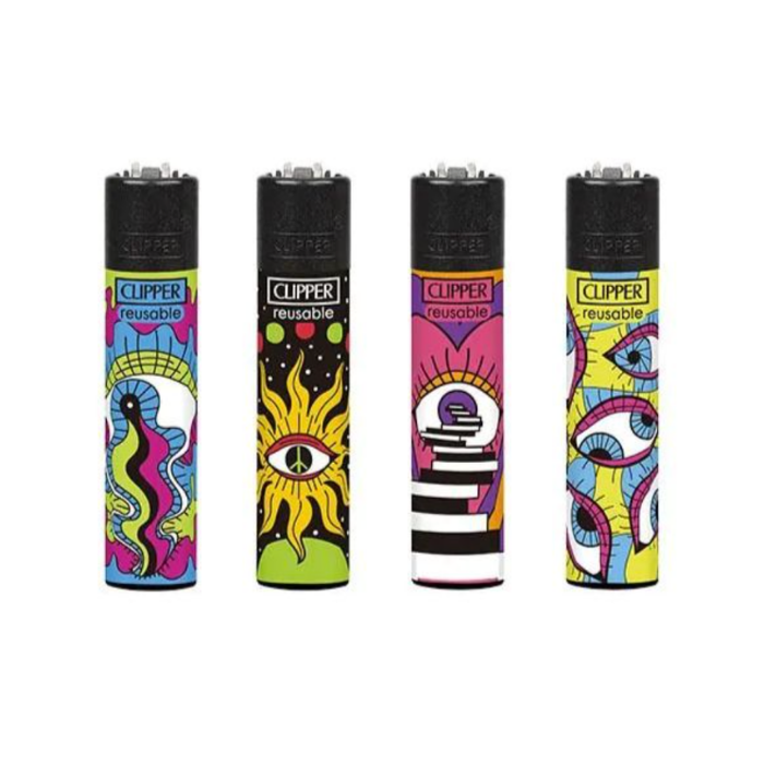 Clipper Mini Hippie Visions Refillable Lighter