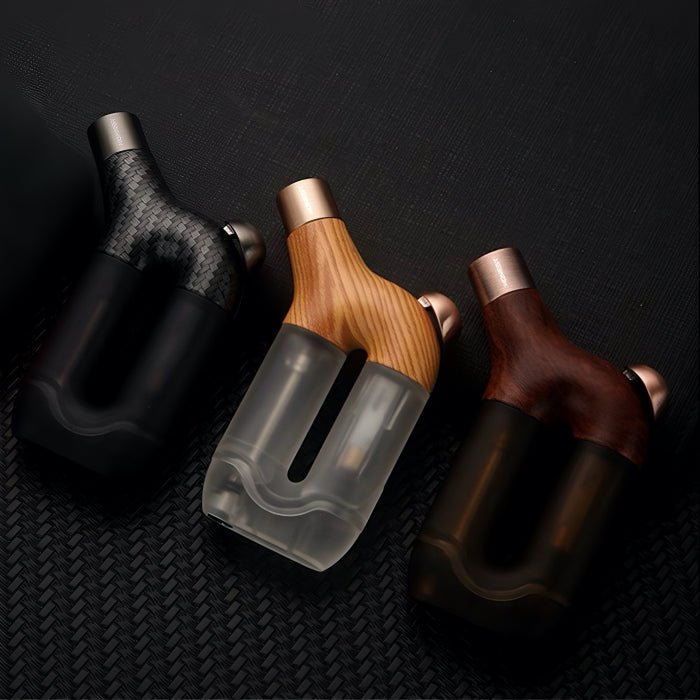 Honest Single Jet Flame Lighter Wood & Carbon Fibre