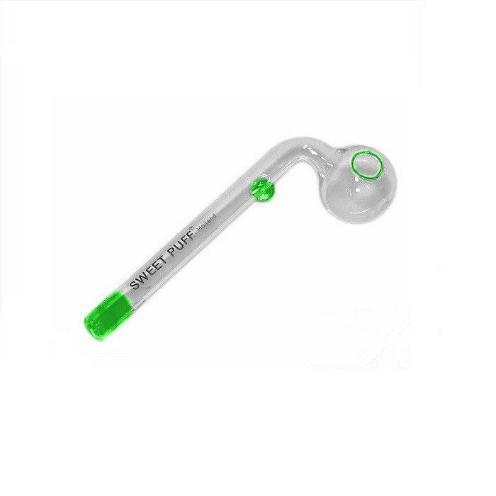 Sweet Puff Glass Pipe 12cm Green