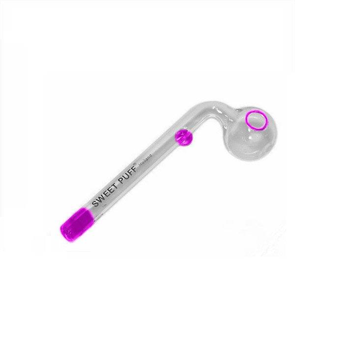 Sweet Puff Glass Pipe 12cm Pink