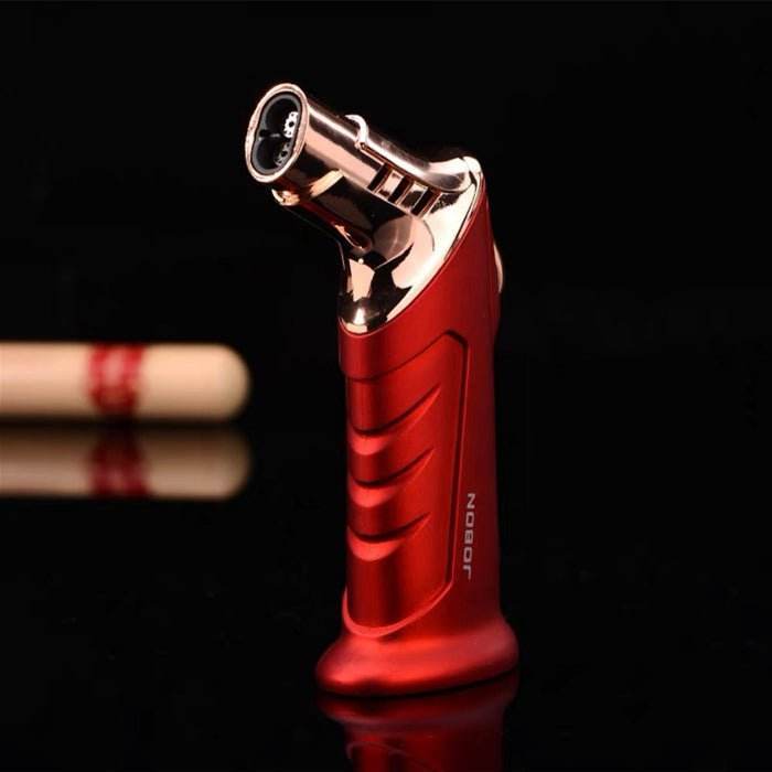 JOBON Double Flame Standing Jet Lighter Red