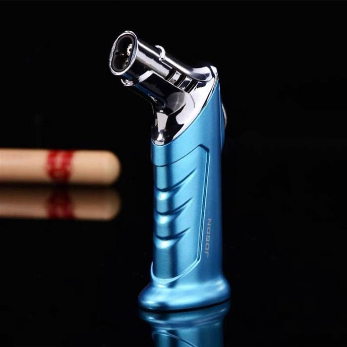 JOBON Double Flame Standing Jet Lighter Blue