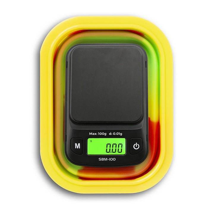 On Balance Digital Scales With Rasta Silicone Collapsible Bowl 0.01g-100g