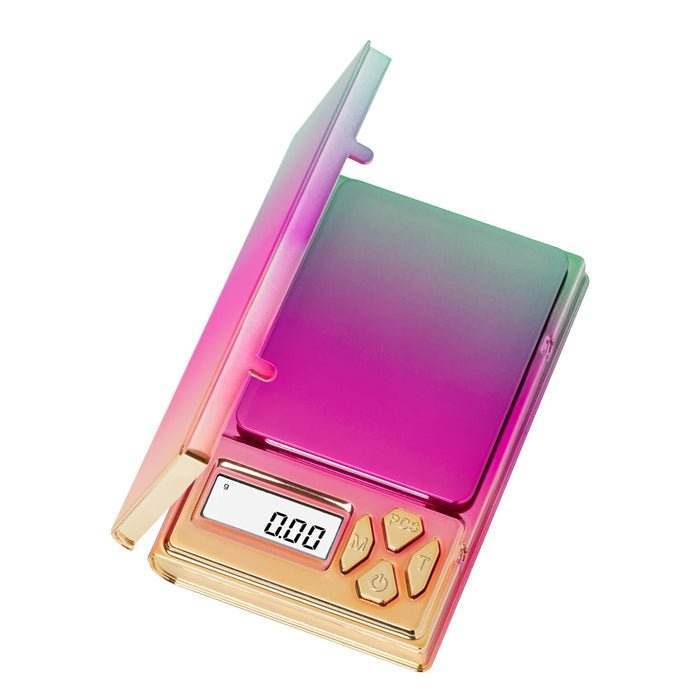 On Balance Shine Chrome Rainbow Digital Scales 0.01-100g