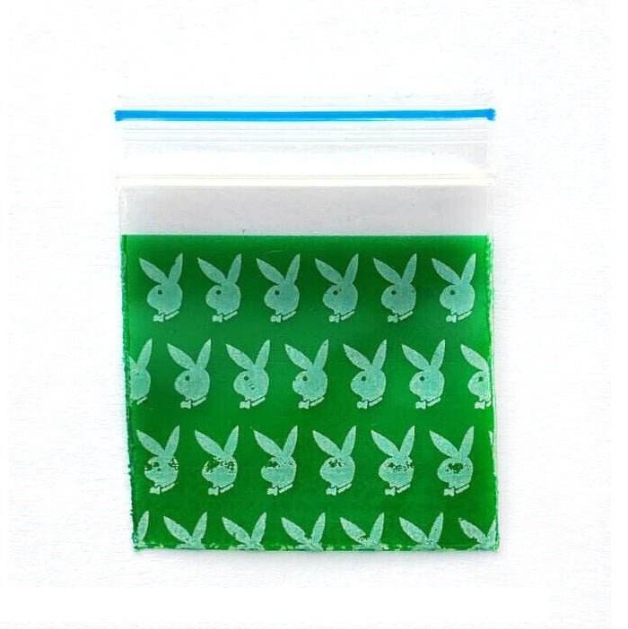 Playboy Design Resealable Plastic Bags 32x32mm 100 Pack