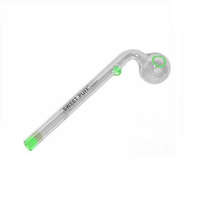 Sweet Puff Glass Pipe 14cm Green