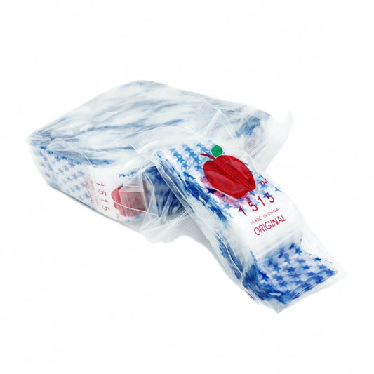 Blue Star Resealable Plastic Bags 38x38mm