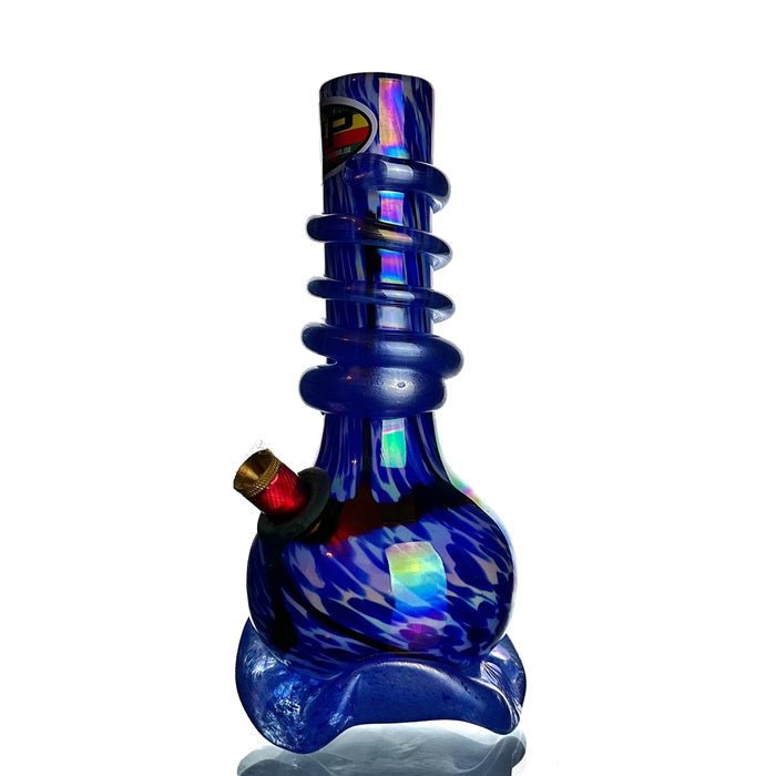 3G Blue Swirl Glass Bong 21cm