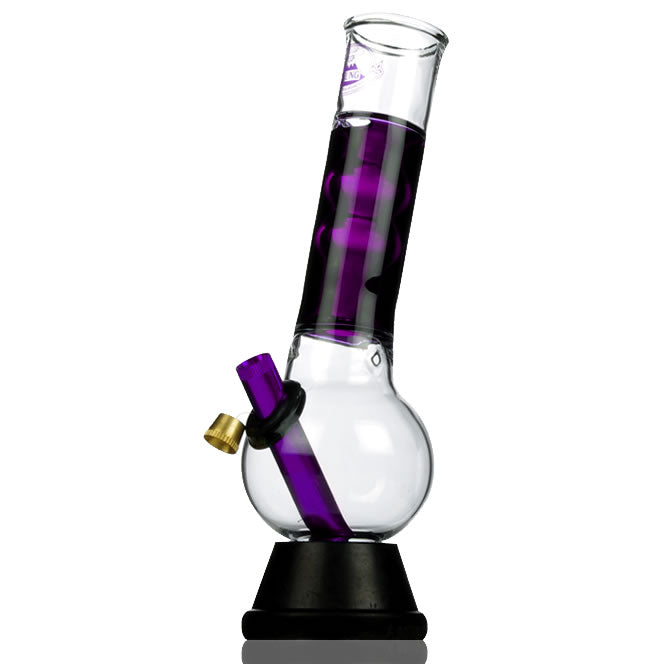 Agung Stumpy Smartie Cooling Glass Bong 25cm Violet