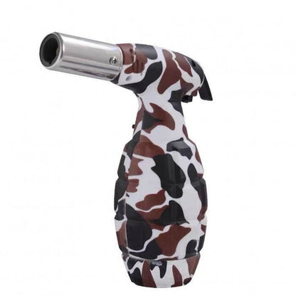 Camouflage Longstar Flamethrower Grenade Giant Jet Lighter White Camouflage