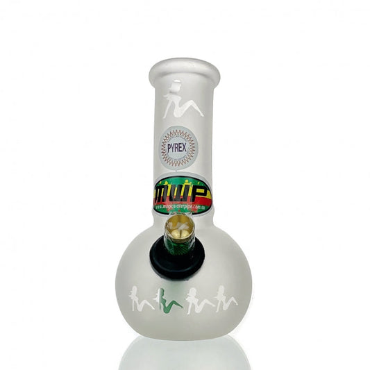 MWP Small Frosted Bubble Glass Bong 15cm