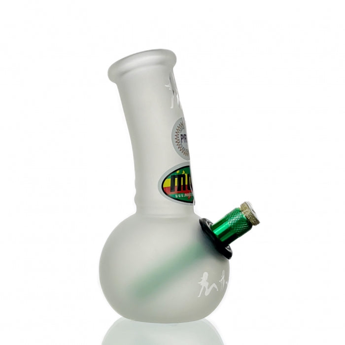 MWP Small Frosted Bubble Glass Bong 15cm