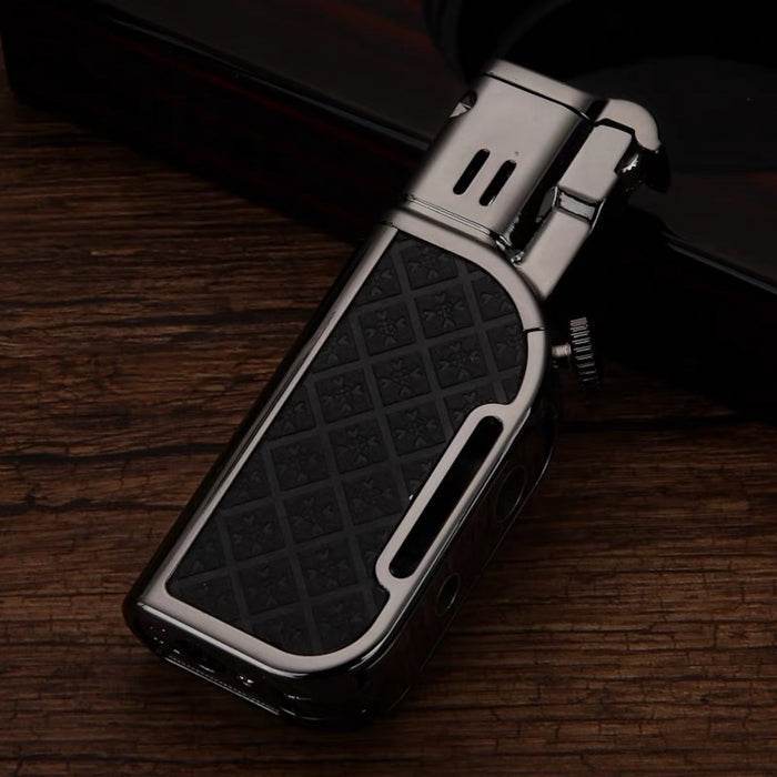 Honest Metal Jet And Soft Dual Flame Flint Lighter