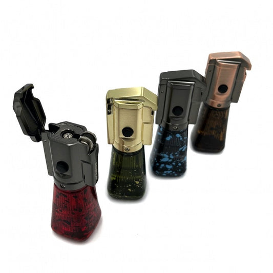 Honest Dual Flame Flint Torch Lighter – Adjustable Jet & Soft Flame