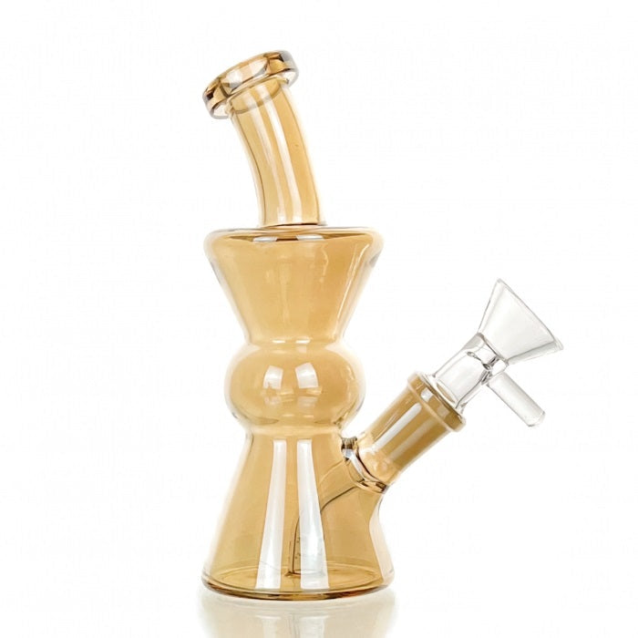 HBking Gold Twister Beaker Glass Bong 15cm