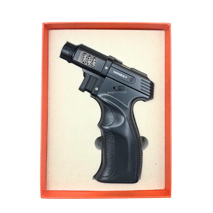 Honest Hand Gun Single Flame Jet Lighter