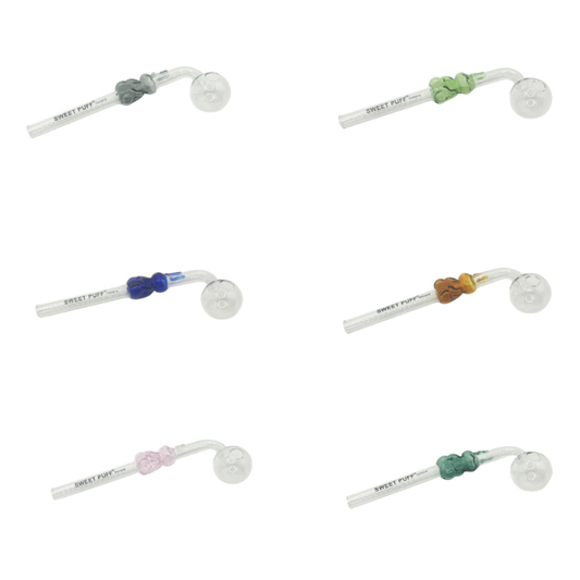 Bunny Sweet Puff Glass Pipe 14cm Mixed Colours