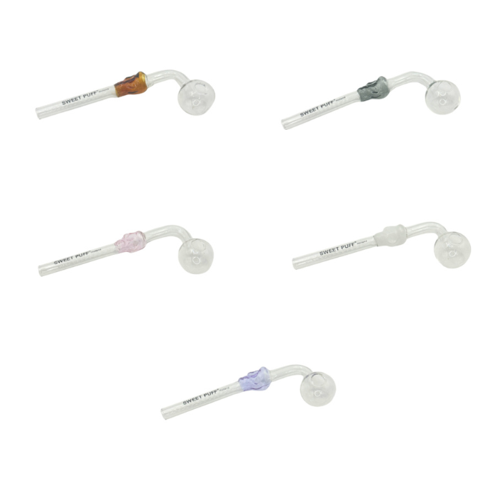 Skull Sweet Puff Glass Pipe 14cm