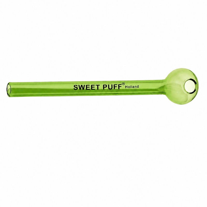 Full Colour Mini Straight Sweet Puff Glass Pipe 12cm