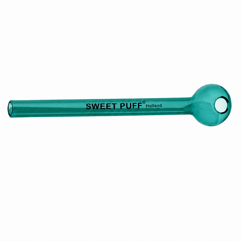Full Colour Mini Straight Sweet Puff Glass Pipe 12cm