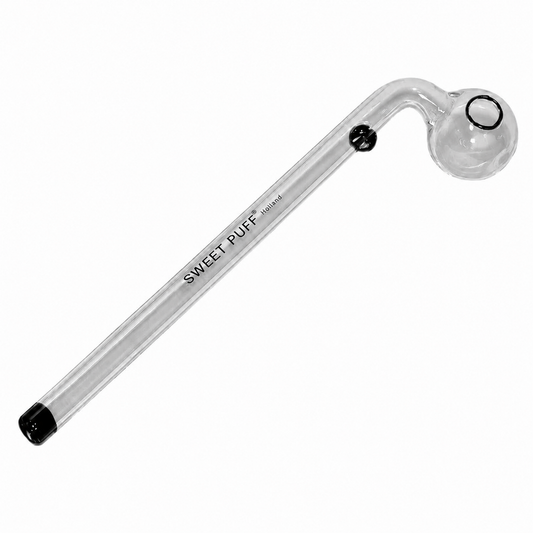 Sweet Puff Glass Pipe 16cm Black