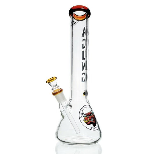 Agung Angry Bull Beaker Glass Bong 35cm Amber