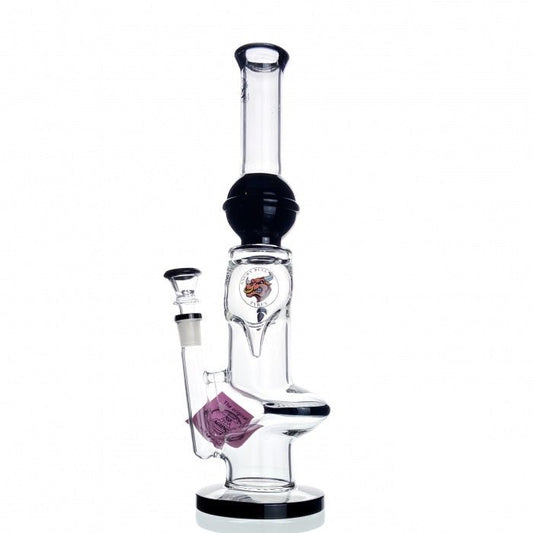 Agung Angry Bull Percolator Glass Bong 35cm Black