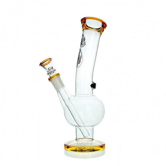 Agung Bull Bubble Glass Bong 25cm Amber