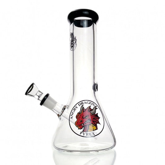 Agung Crazy Dragon Beaker Glass Bong 25cm Black