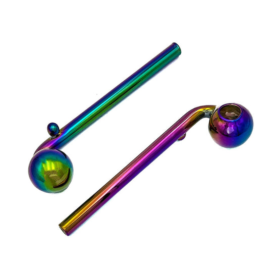 Rainbow Sweet Puff Glass Pipe 14cm 2 Pack