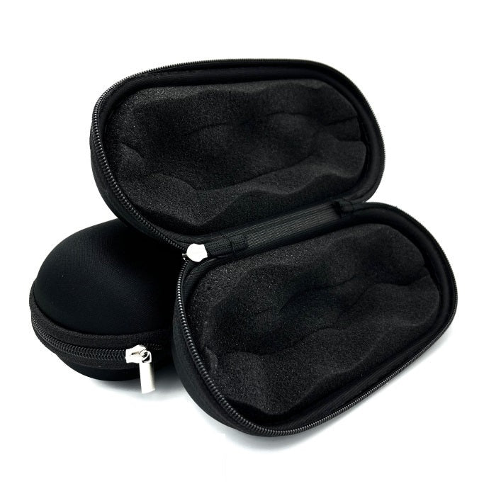 Medium Sweet Puff Glass Pipe Pouch Case With Zip Lock Black