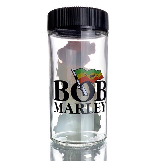 Bob Marley Screw On Top Lid Glass Jar 220mL