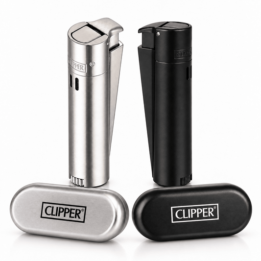 Clipper Metal Jet Lighter With Case