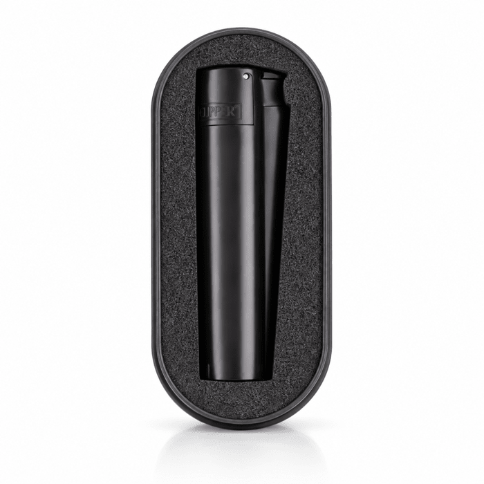 Clipper Metal Jet Lighter With Case