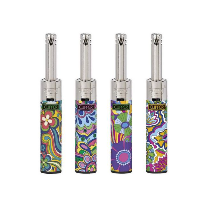 Clipper Mini Tube Lighter Hippie Flower - Oz Sweet Puff