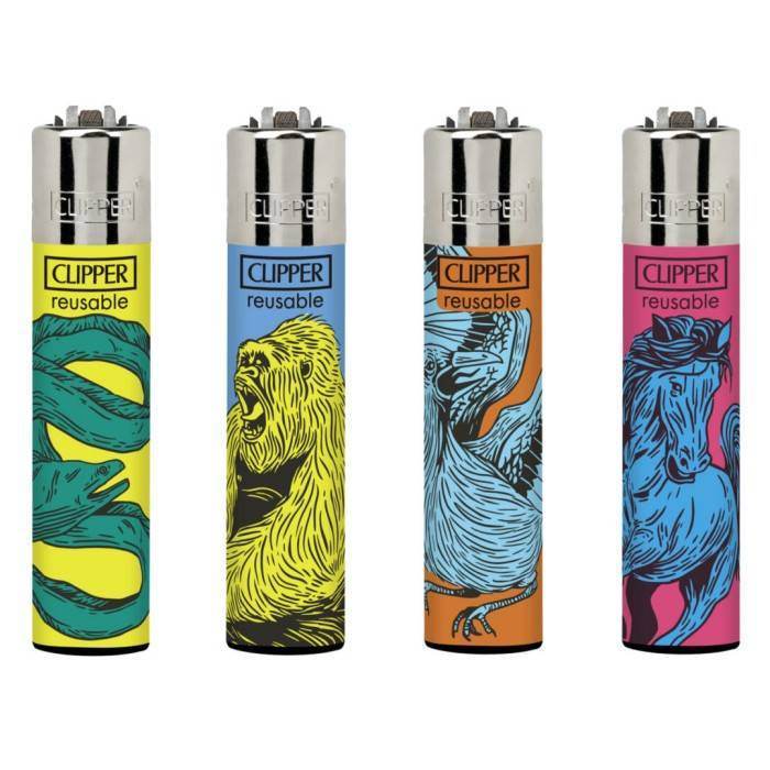 Clipper Wild Animals Refillable Gas Lighter