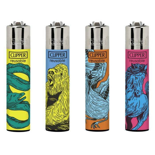 Clipper Wild Animals Refillable Gas Lighter