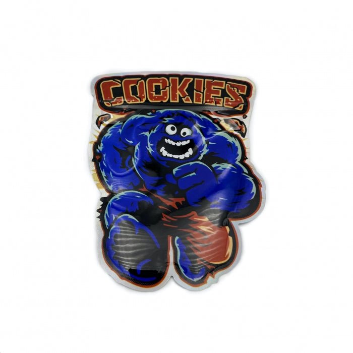 Cookies Die Cut Mylar Bag With Ziplock 10cm