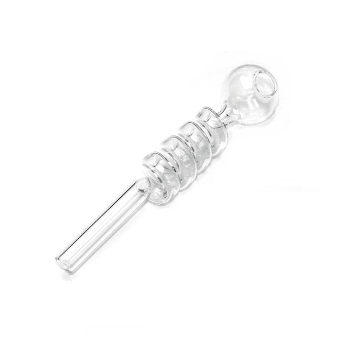 Swirl Curly Sweet Puff Glass Pipe 14cm 12x Pipes