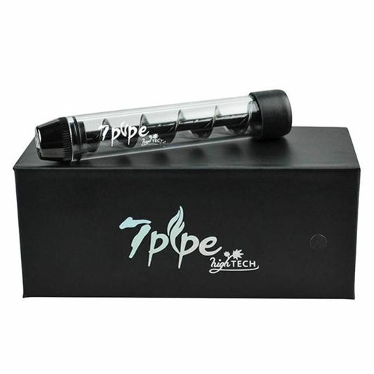 Black 7 Pipe Twist Glass Blunt 9.5cm