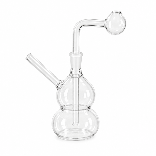 Double Bubble Glass Water Pipe - Oz Sweet Puff
