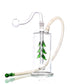Glass Bubbler Water Pipe With Decoration 12cm