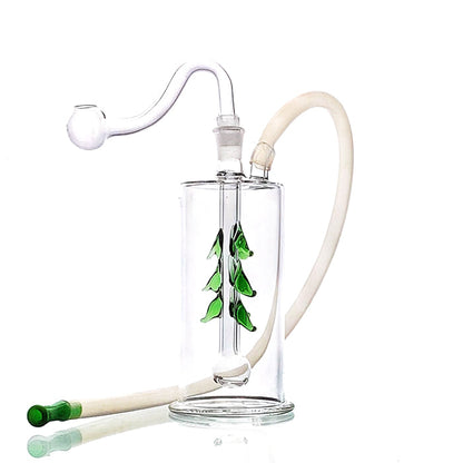 Glass Bubbler Water Pipe With Decoration 12cm