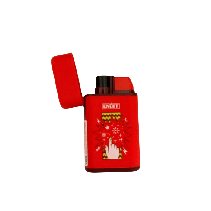 Enuff Rubberised Jet Lighter 7cm Red