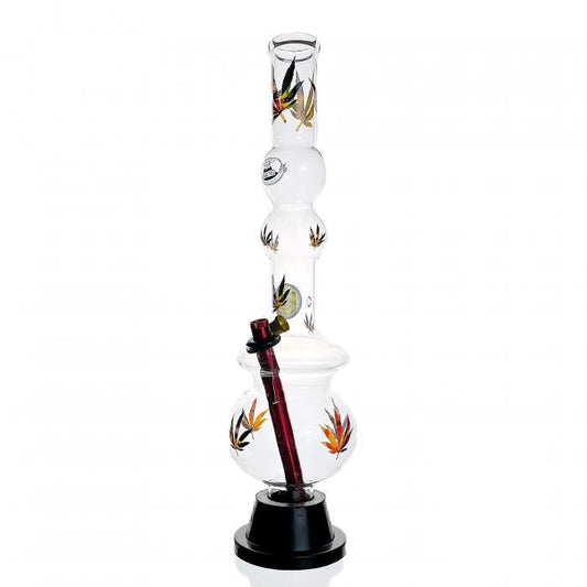 Agung Leaf Multi Bubble Glass Bong 43cm