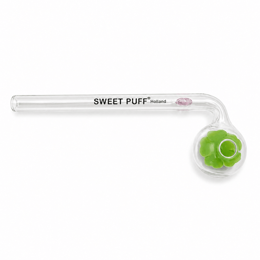 Flower Sweet Puff Glass Pipe 14cm - Oz Sweet Puff