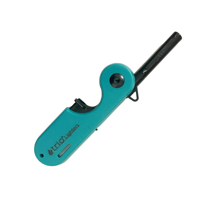 Foldable Candle Jet Lighter 12cm Green