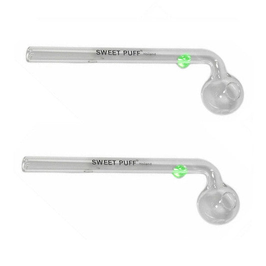 Sweet Puff Glass Pipe 15cm 2 Pack